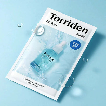 Torriden DIVE-IN Low Molecule Hyaluronic Acid Mask veido kaukė