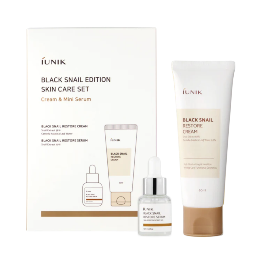 iUNIK Black Snail Edition Skincare Set 2in1