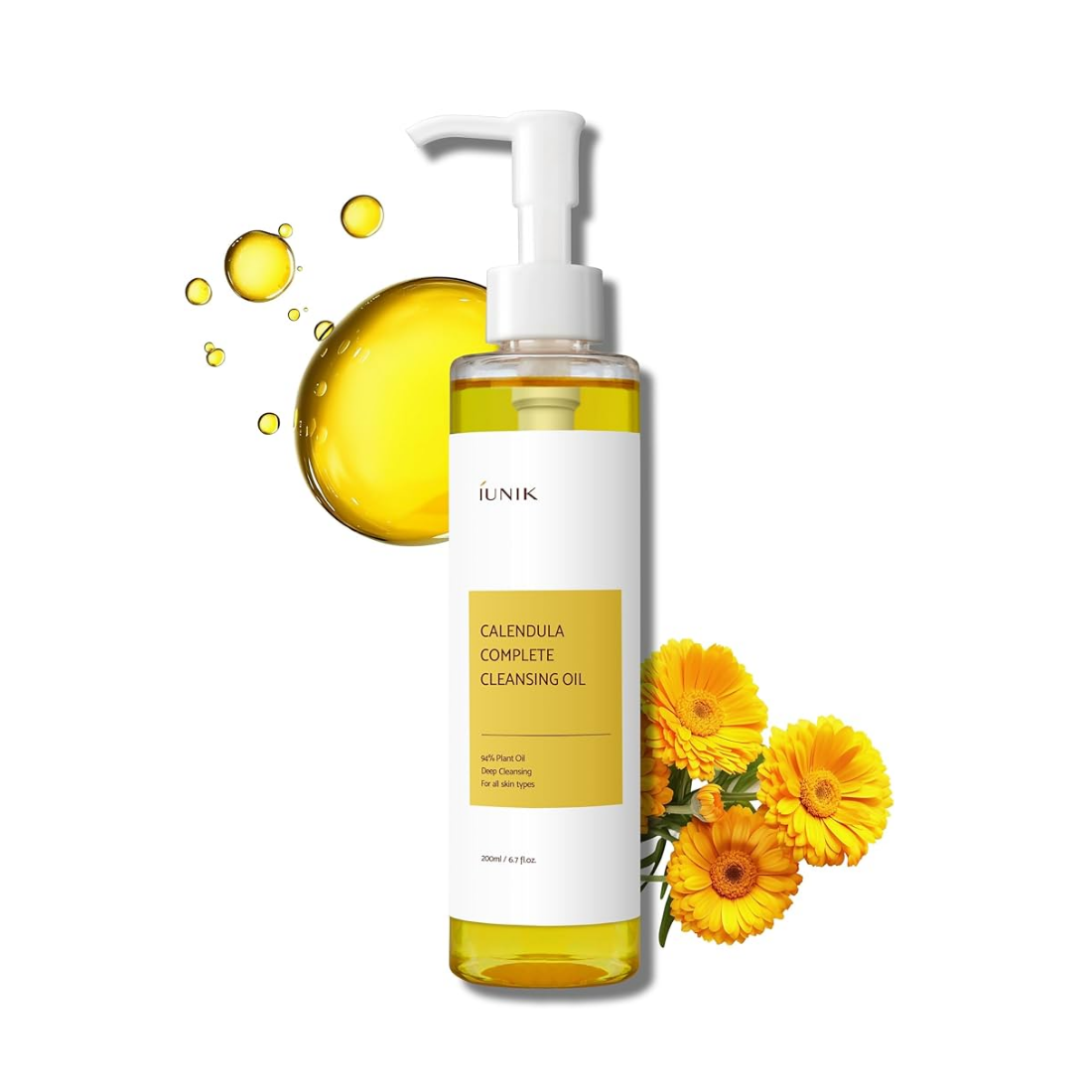 iUNIK Calendula Complete Cleansing Oil valomasis veido aliejus