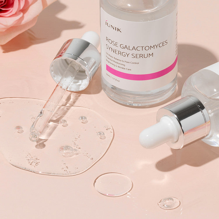 iUNIK Rose Galactomyces Synergy Serum veido serumas