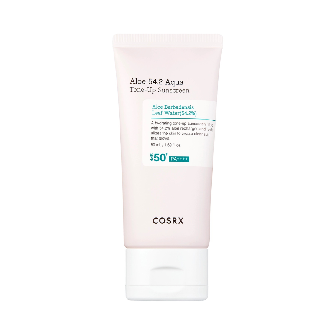 COSRX Aloe 54.2 Aqua Tone-Up Sunscreen SPF50+ apsauginis kremas nuo saulės