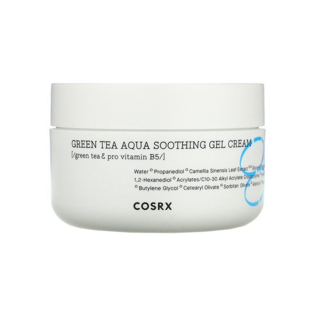 COSRX Hydrium Green Tea Aqua Soothing Gel Cream gelinis veido kremas