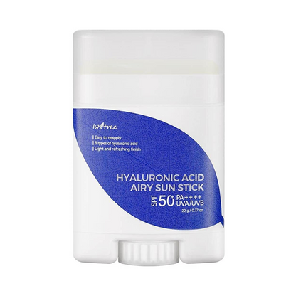 Isntree Hyaluronic Acid Airy Sun Stick SPF 50 pieštukinė apsauga nuo saulės