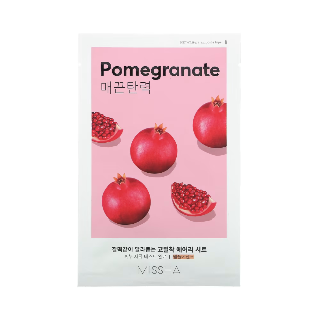 MISSHA Airy Fit Pomegranate Sheet lakštinė veido kaukė su granatais