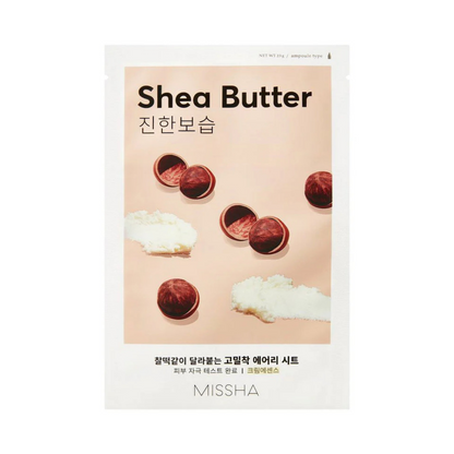 MISSHA Airy Fit Sheet Mask Shea Butter lakštinė veido kaukė