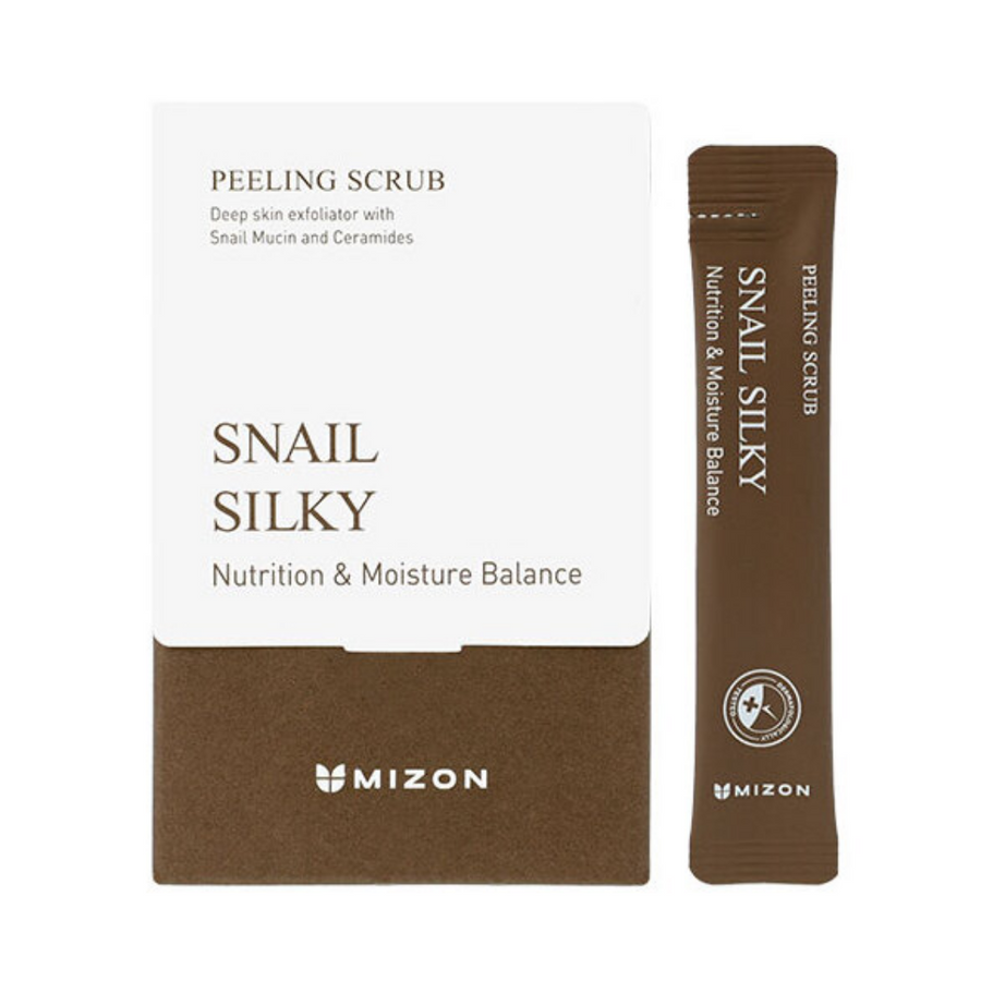 MIZON Snail Silky Peeling Scrub veido šveitiklis su sraigių mucinu