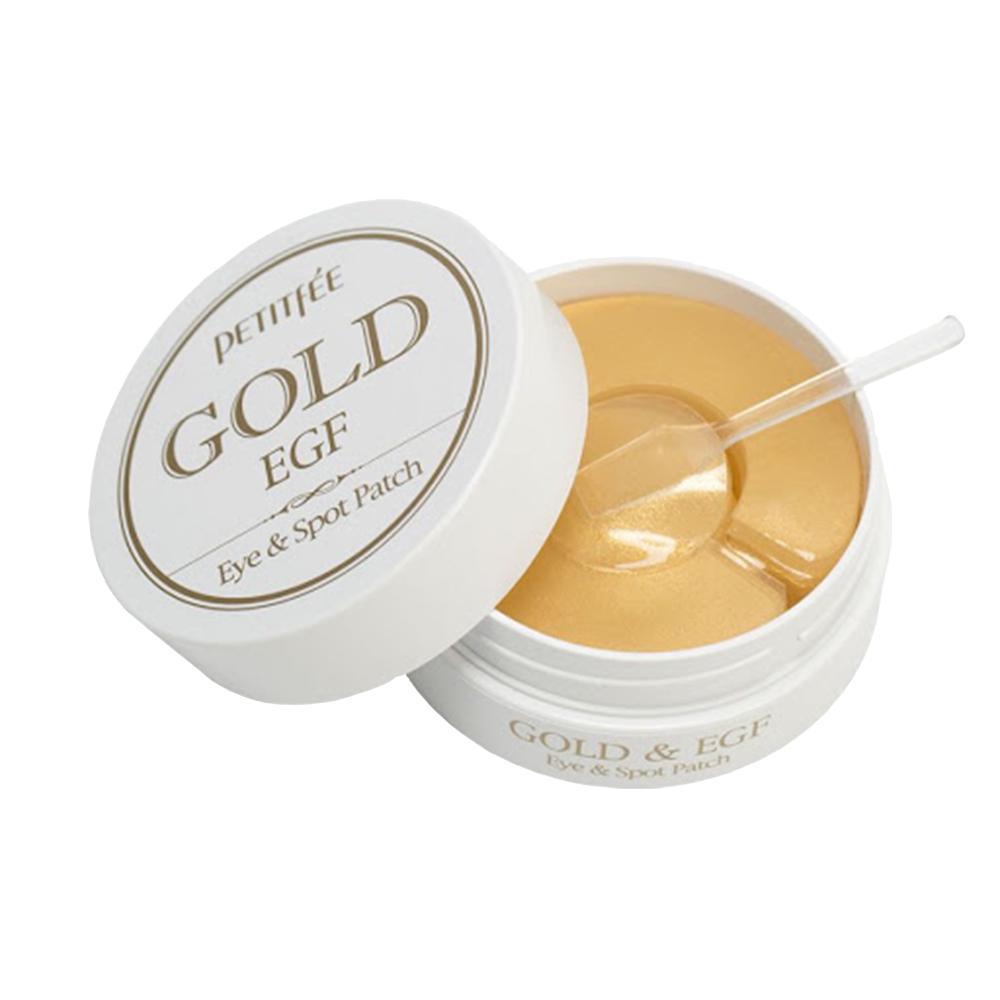 PETITFEE Gold &amp; EGF Hydrogel Eye &amp; Spot Patch paakių pagalvėlės su auksu ir EGF