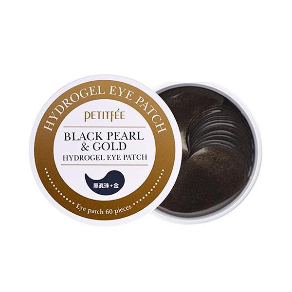 PETITFEE Black Pearl + Gold Hydrogel eye patch paakių pagalvėlės